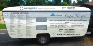 Caravan Graphics 2, Portable ozone unit traveling Cape Town